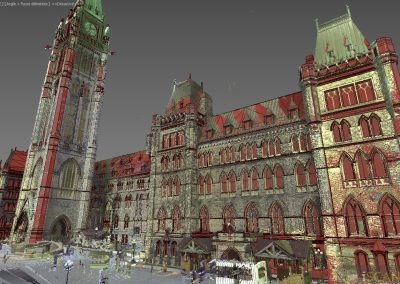 Lumières du Nord au Parlement d’Ottawa