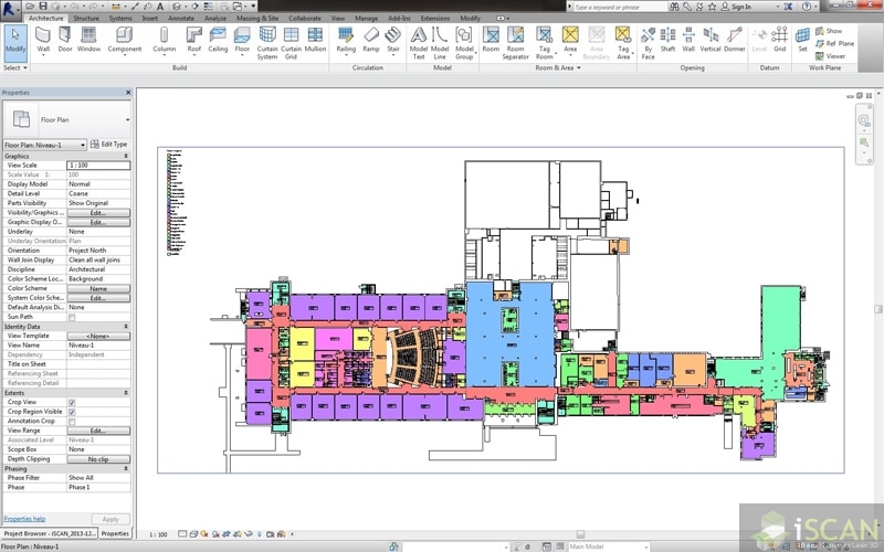 Une polyvalente et son auditorium ! Scan – BIM – CAD